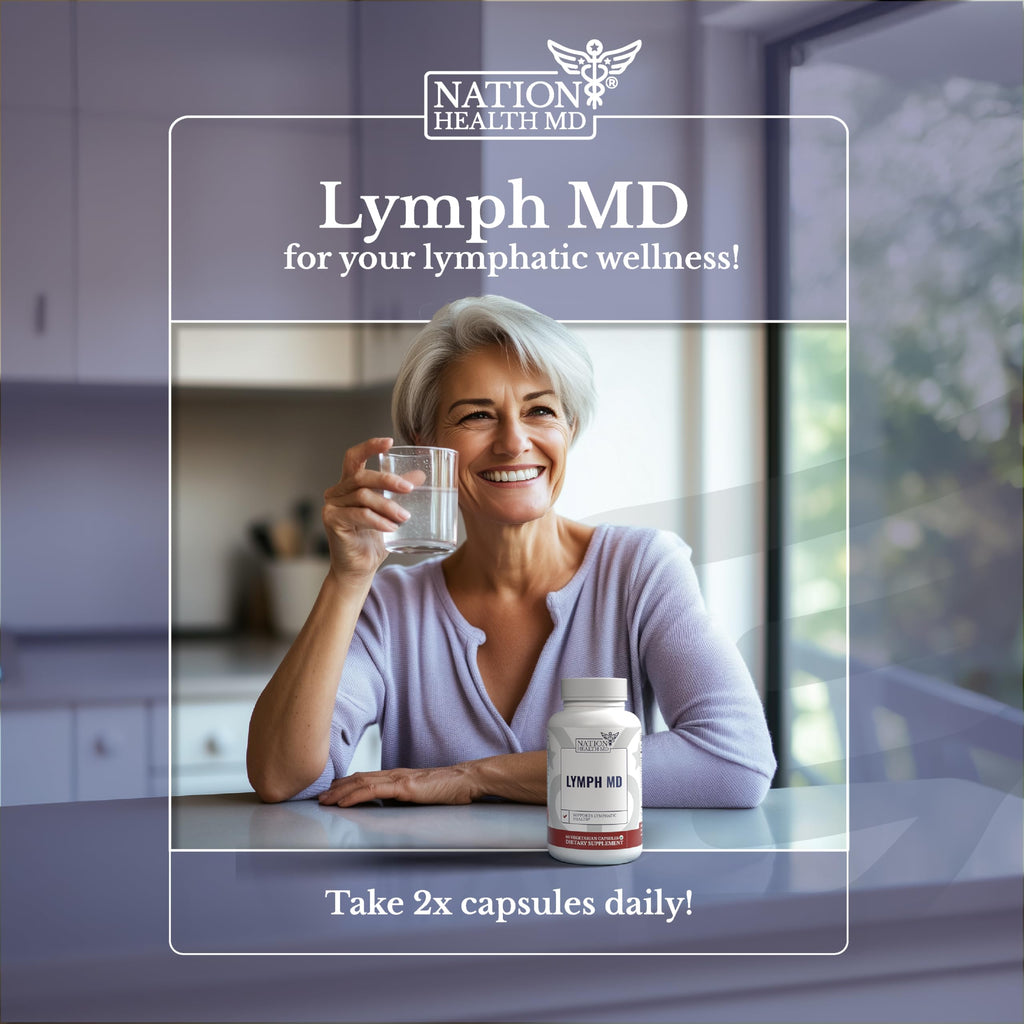 NationHealth MD Lymph MD Lymphatic Supplement | Plant-based

