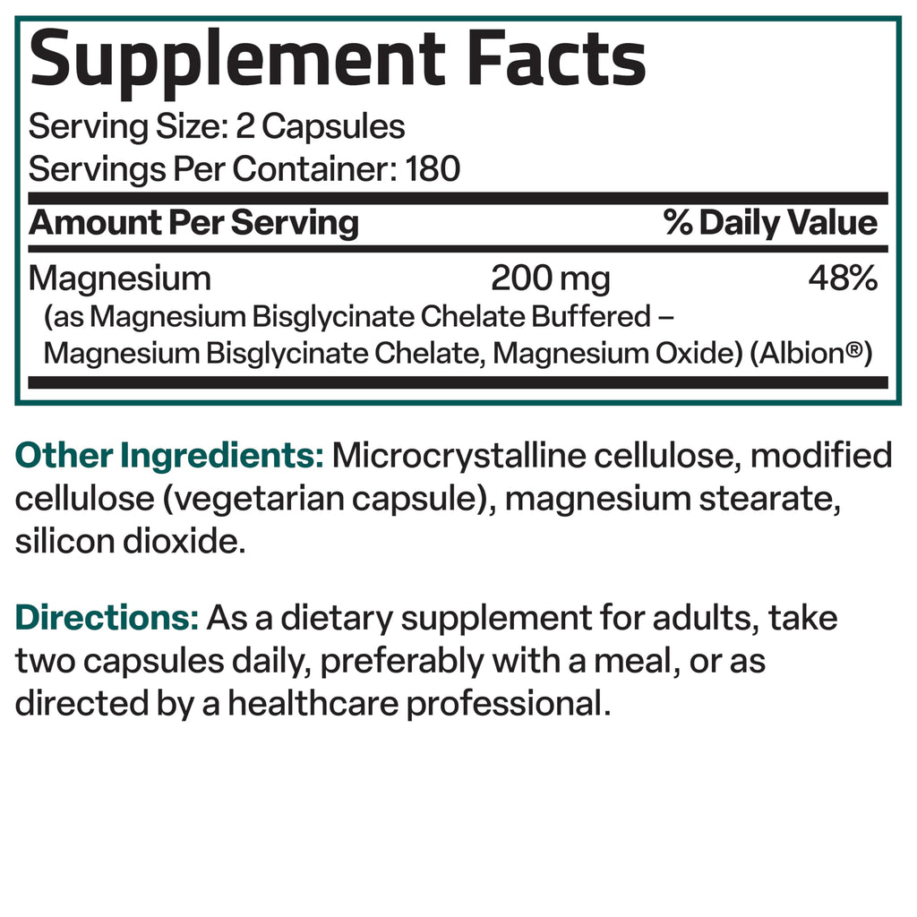 Bronson Magnesium Glycinate Chelated Supplement

