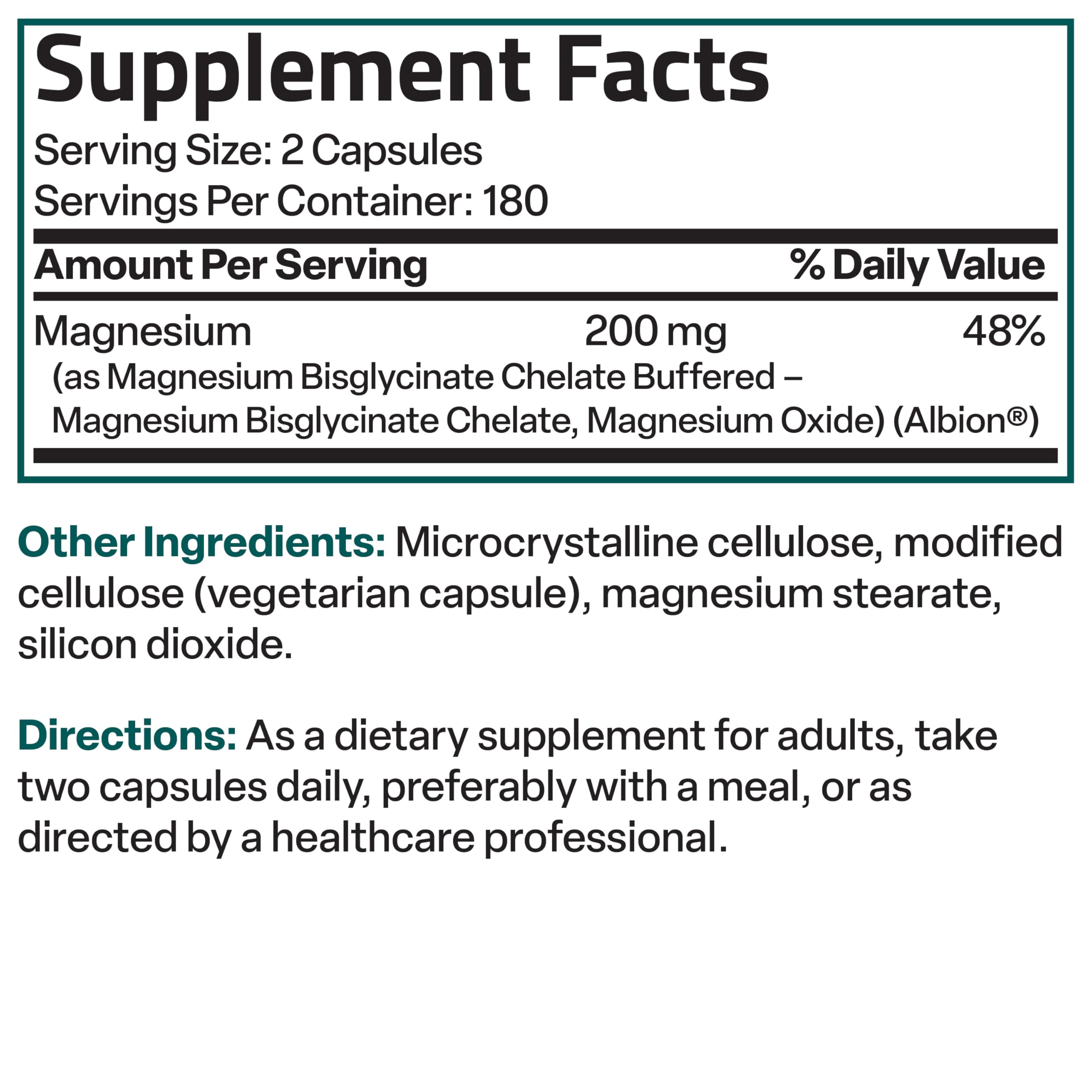 Bronson Magnesium Glycinate Chelated Supplement

