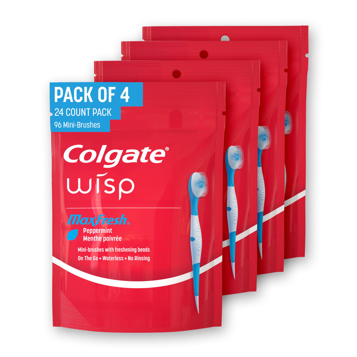 Colgate Max Fresh Wisp Disposable Mini Travel Toothbrush