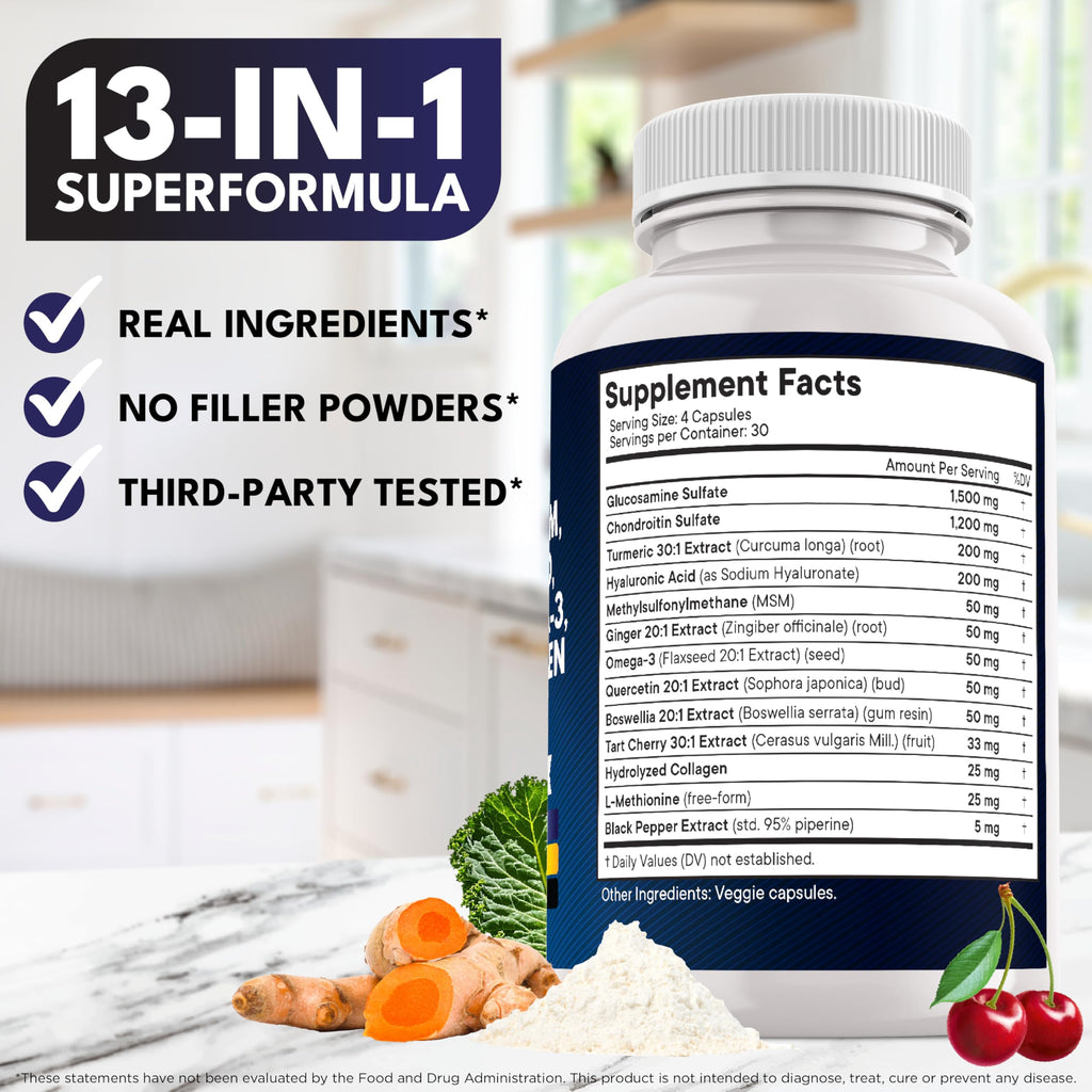 New Age Glucosamine Chondroitin MSM Curcumin Omega-3

