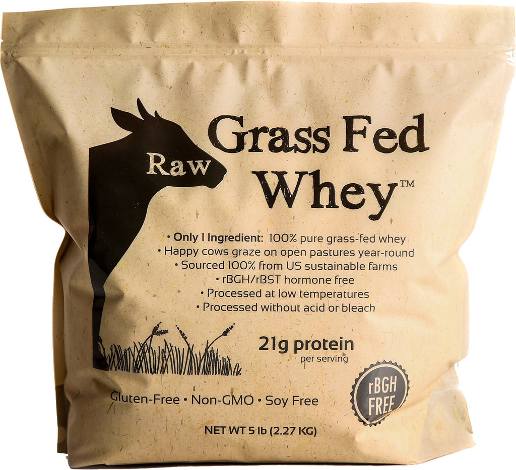 Raw Grass Fed Whey Protein Powder Unflavored 1 Ingredient

