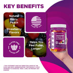 Vitamatic Prebiotic Fiber Gummies for Adults Zero Sugar

