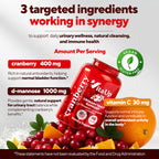 VitaUp D-Mannose & Cranberry Supplement for Women | UTI

