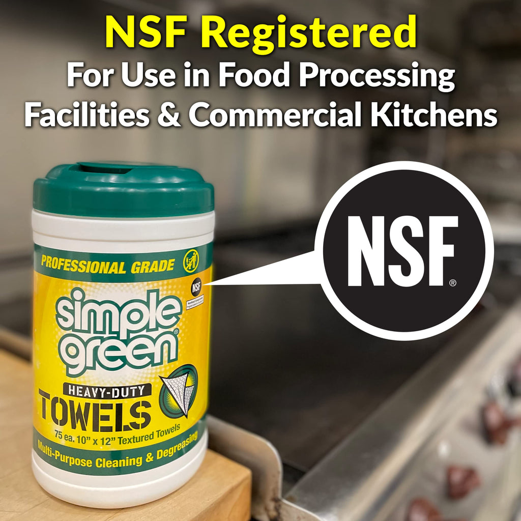 Simple Green Heavy-Duty Cleaning Towels | All-Purpose Wipes

