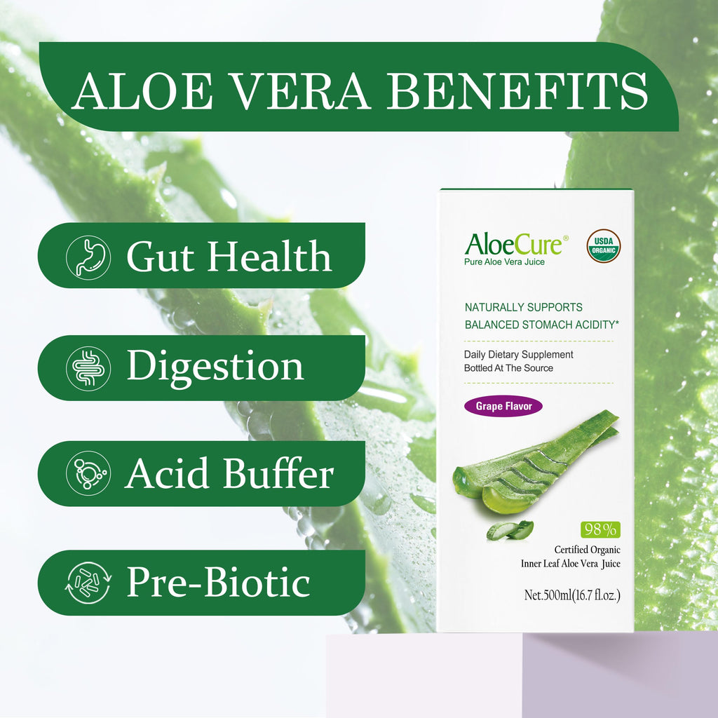 AloeCure Organic Aloe Vera Juice Inner Leaf Gel

