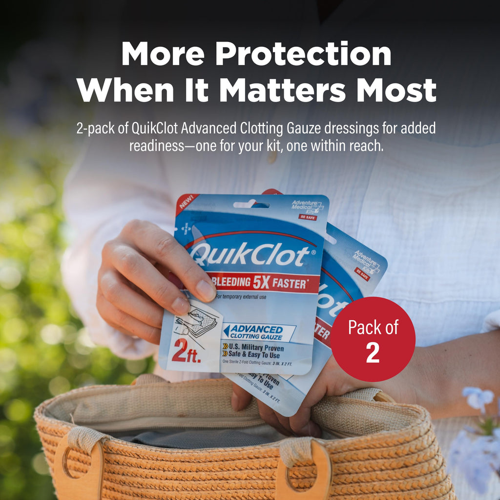 Adventure Medical Kits QuikClot Kaolin Gauze

