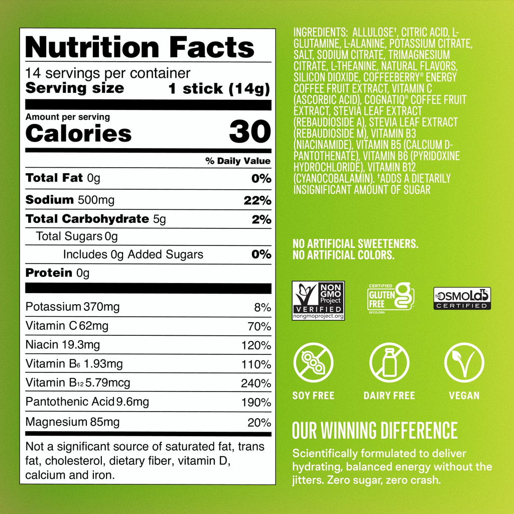 Liquid I.V. Hydration Multiplier Sugar-Free Energy Drink Mix

