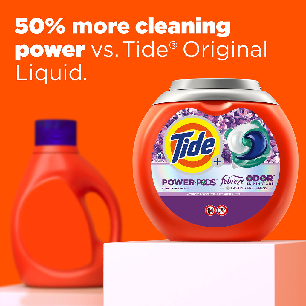Tide Power Pods Febreze Odor Eliminators | Laundry Detergent


