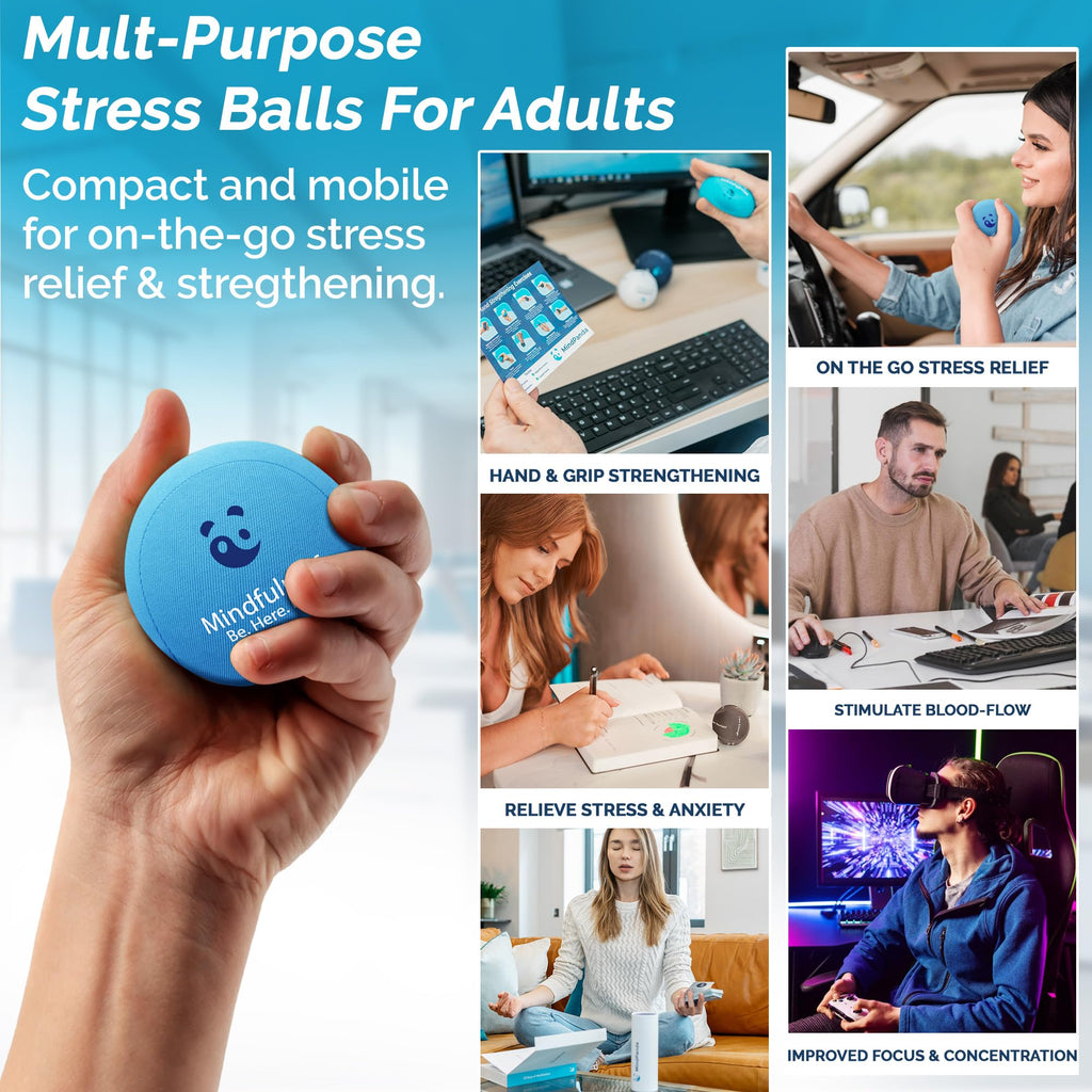 MindPanda Stress Balls for Adults | Grip Therapy

