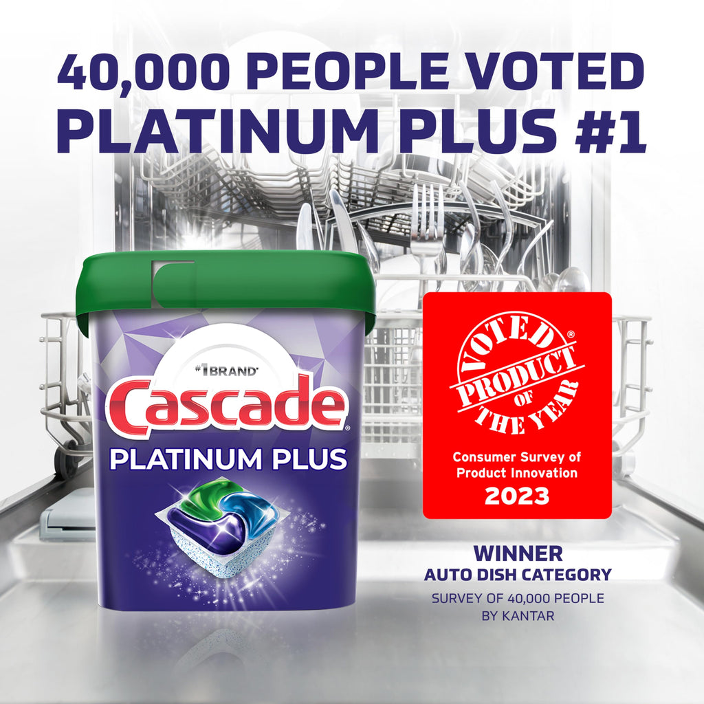 Cascade Platinum Plus ActionPacs Dishwasher Pods

