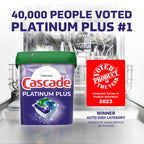 Cascade Platinum Plus ActionPacs Dishwasher Pods

