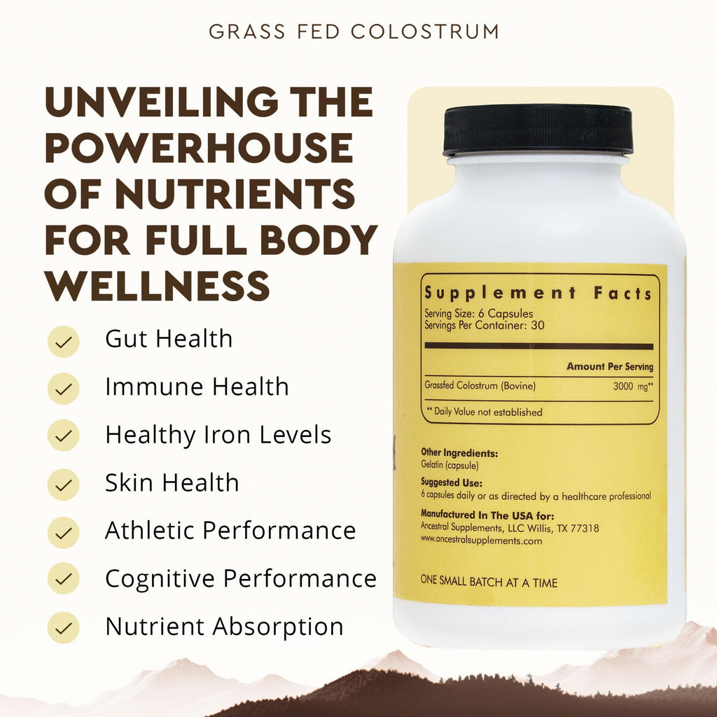 Ancestral Supplements Grass Fed Beef Colostrum Supplement

