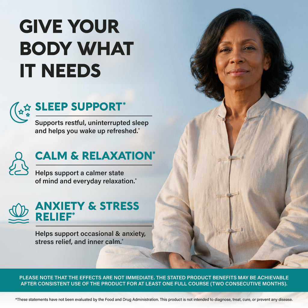 NutraHarmony GABA L-Theanine Calm Mood Support | Lab Tested

