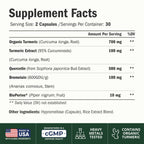 Quercetin with Bromelain Turmeric Curcumin Supplement

