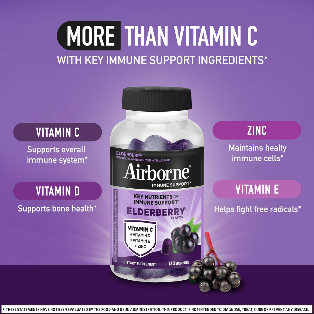 Airborne Elderberry Gummies with Zinc & Vitamin C

