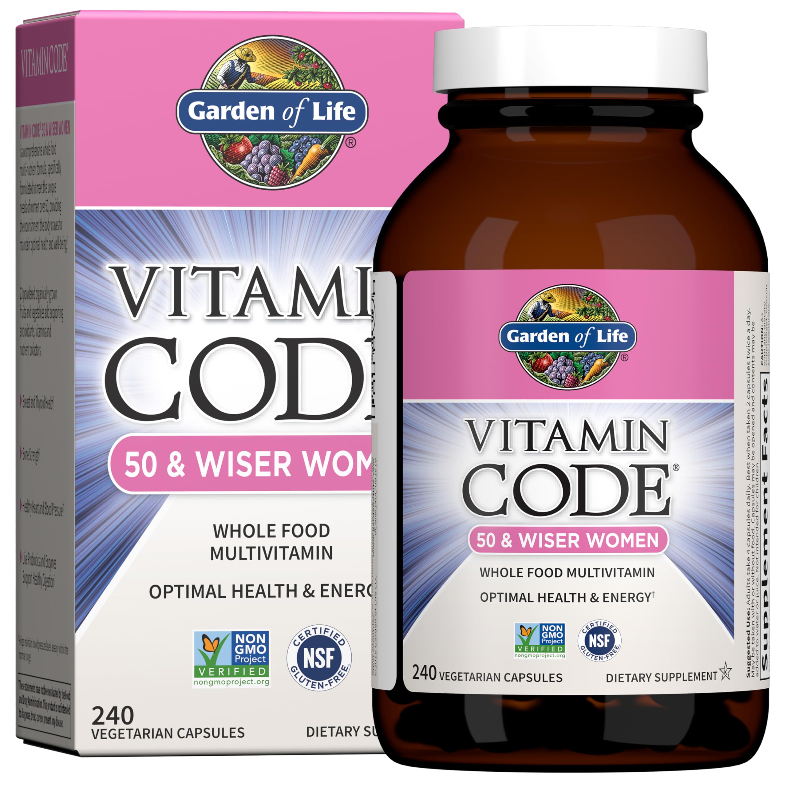 Garden of Life Vitamin Code Women Multivitamin – Whole Food Probiotics

