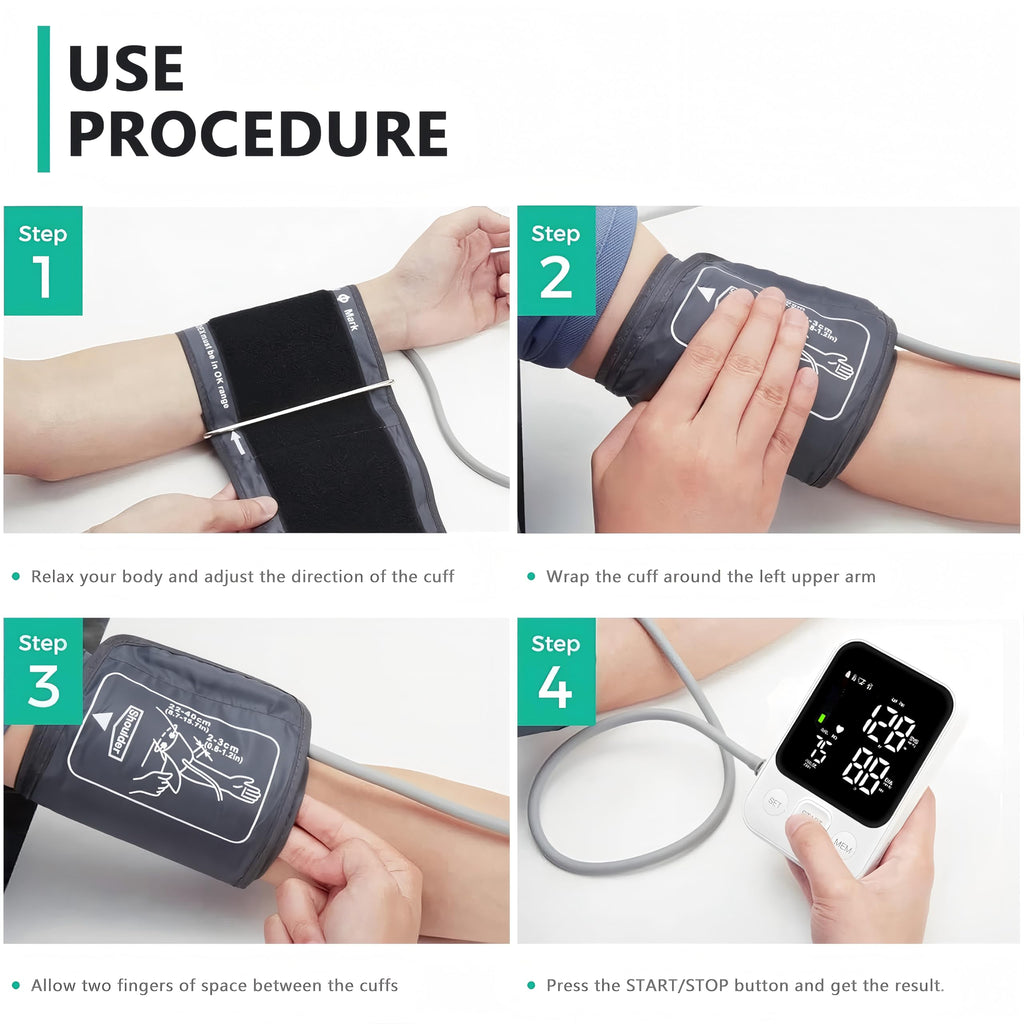 Oklar Blood Pressure Monitor Upper Arm with 240 Readings

