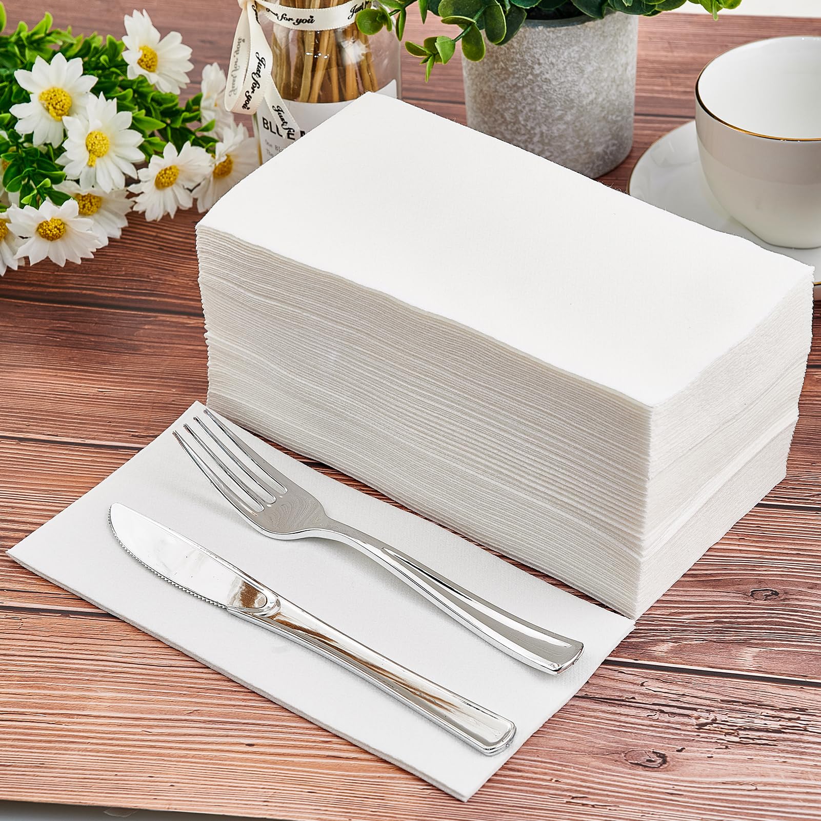 Disposable Hand Towels for Bathroom - Cloth-like and Soft

