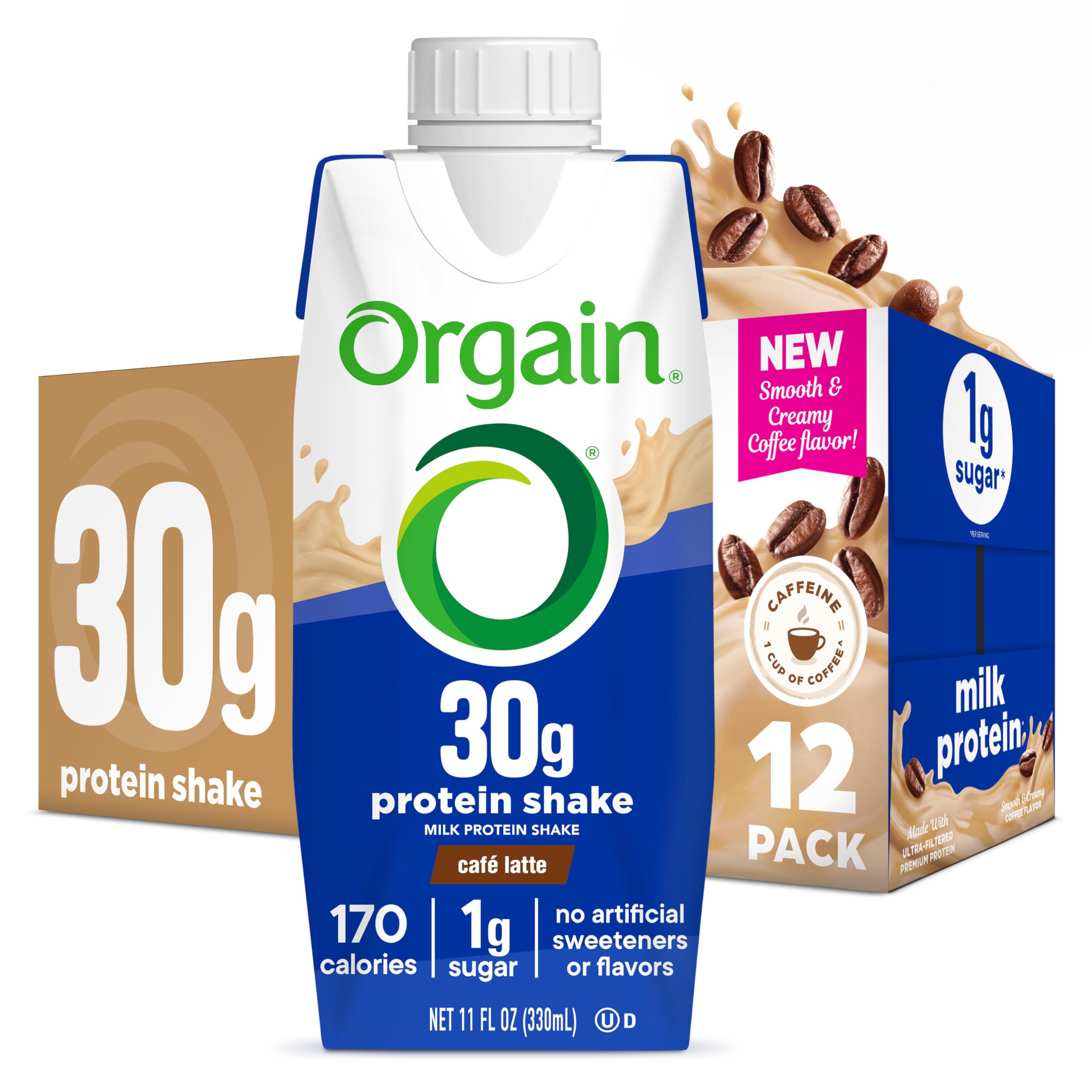 Orgain 38g High Protein Shake Dairy Isolate Milk