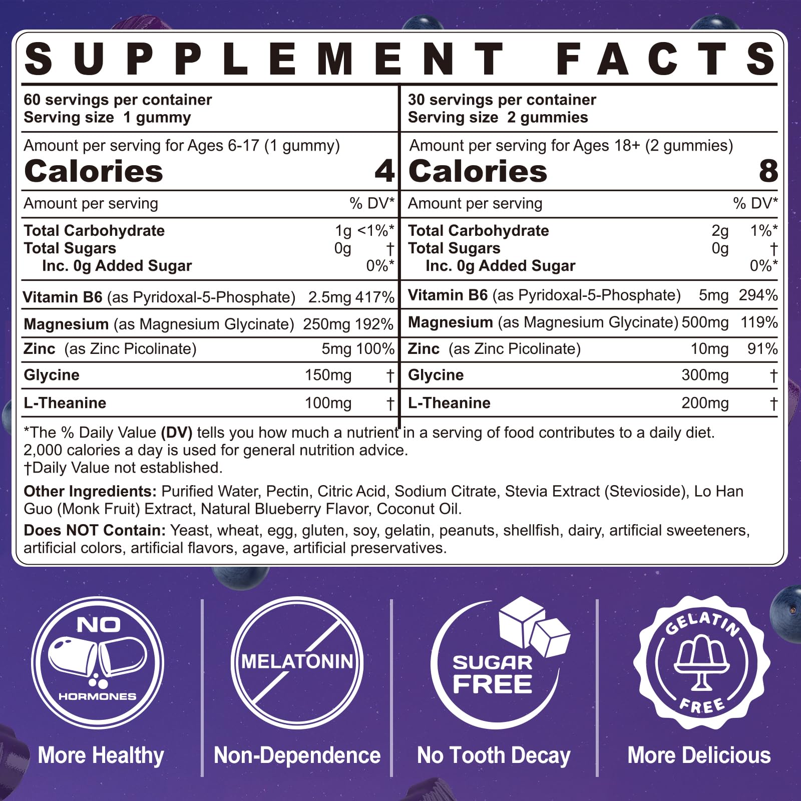 Ellamentz Magnesium Glycinate Gummies for Sleep & Calm

