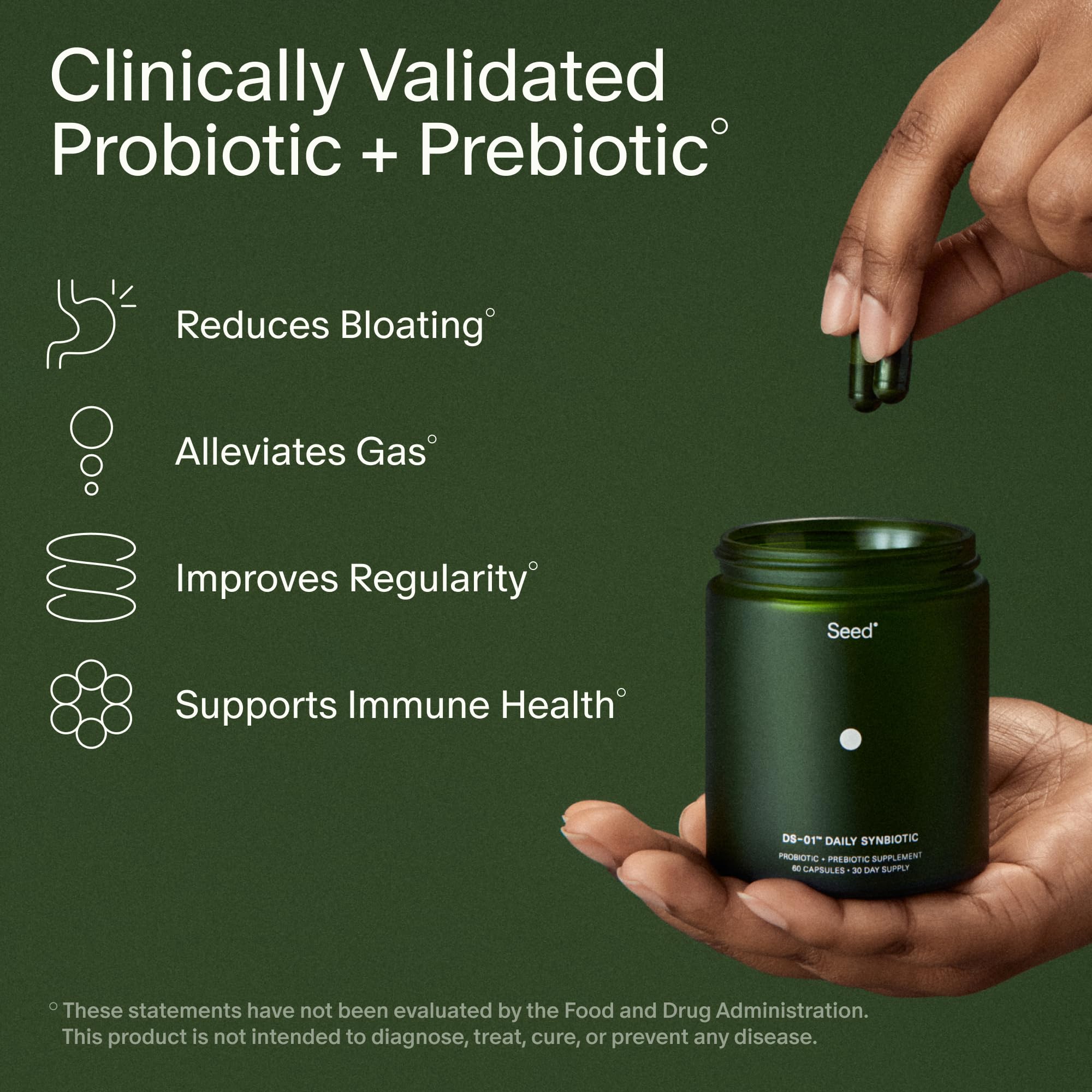 Seed DS-01 Synbiotic Probiotic + Prebiotic

