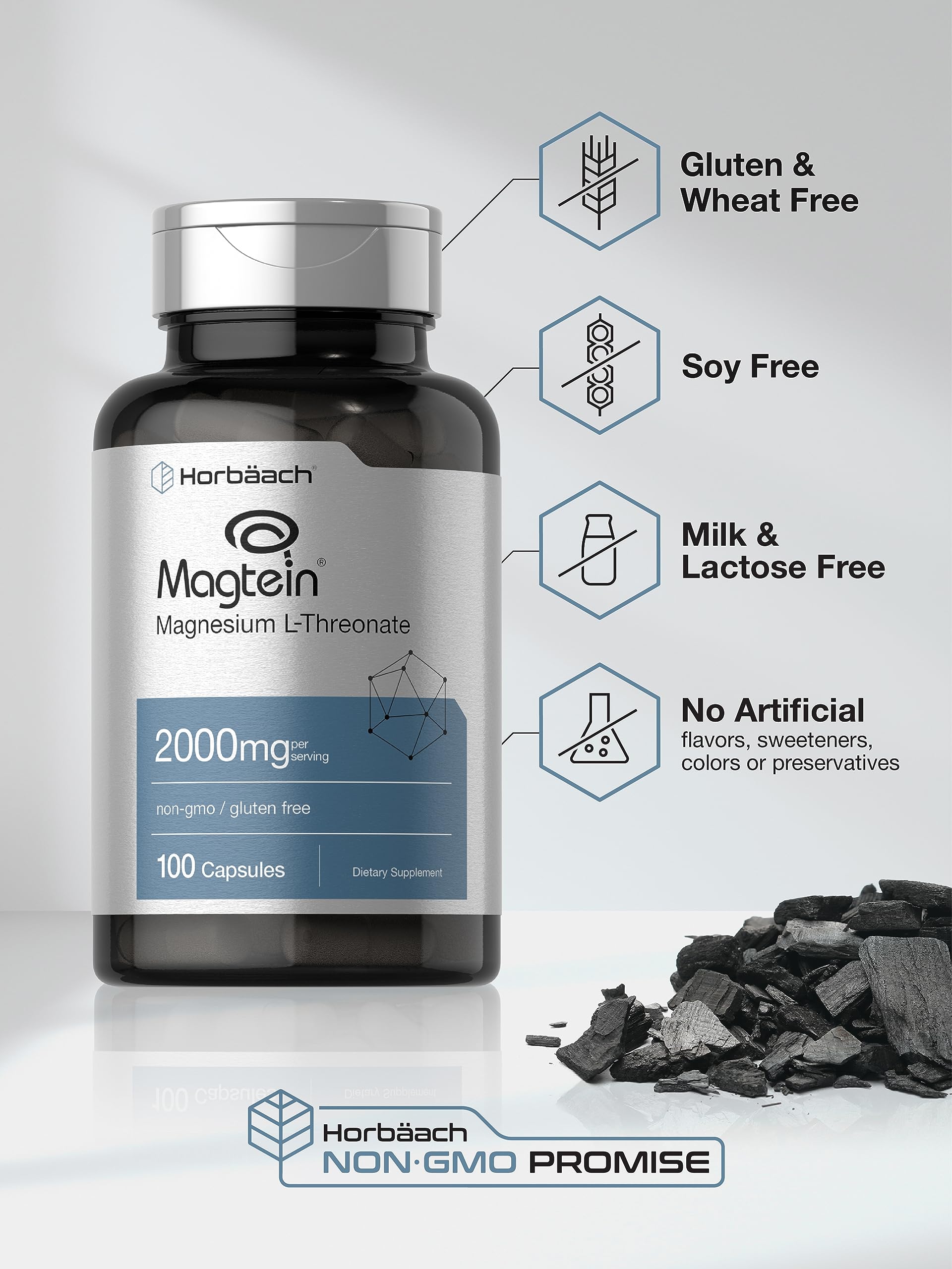 Horbäach Magtein Magnesium L-Threonate Supplement

