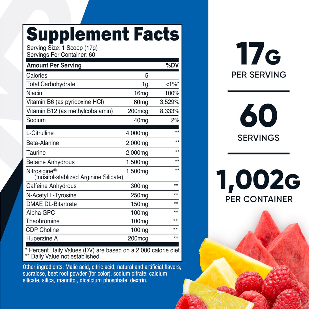 Nutricost Pre-Xtreme Pre-Workout Complex Powder

