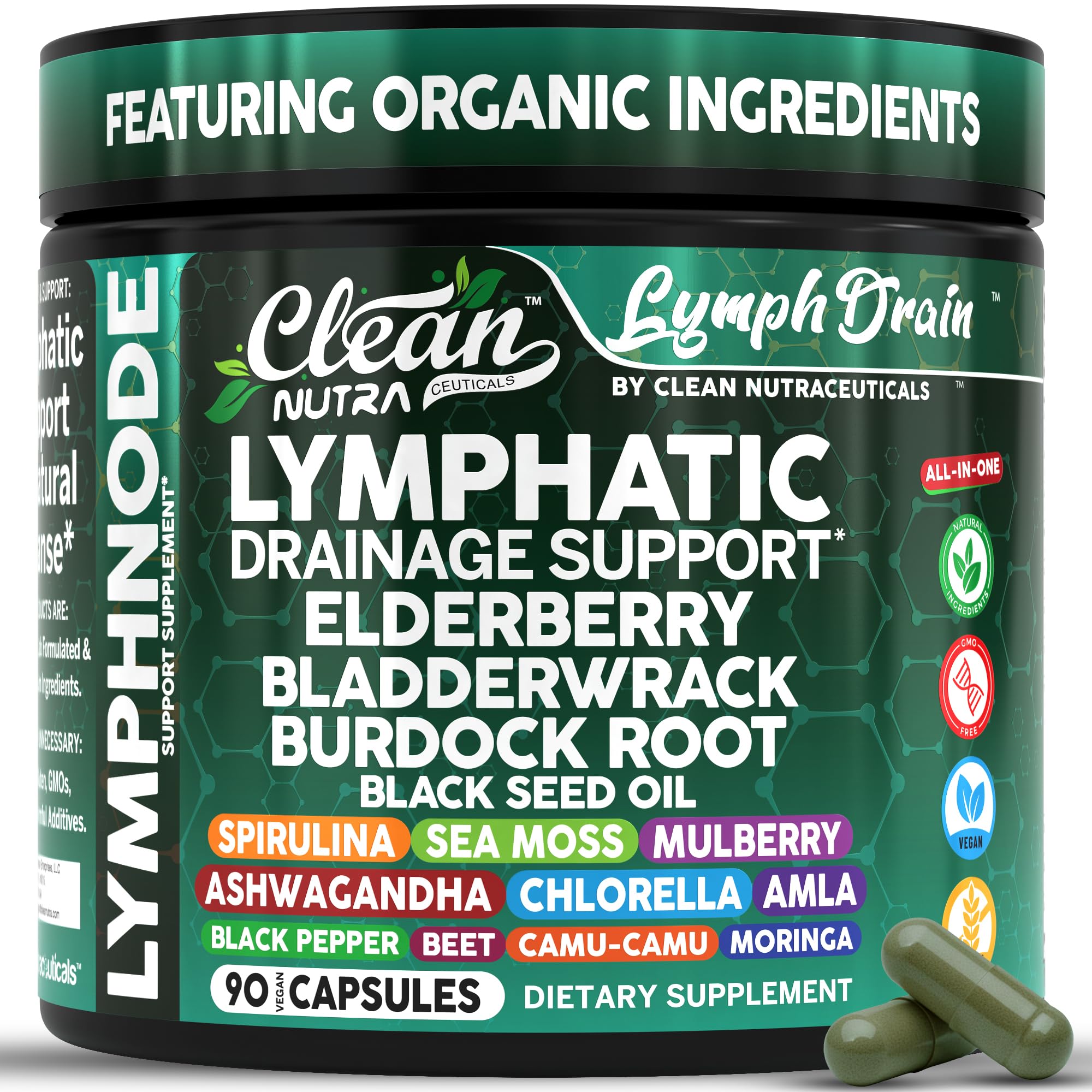Clean Nutra Lymphatic Support Capsules