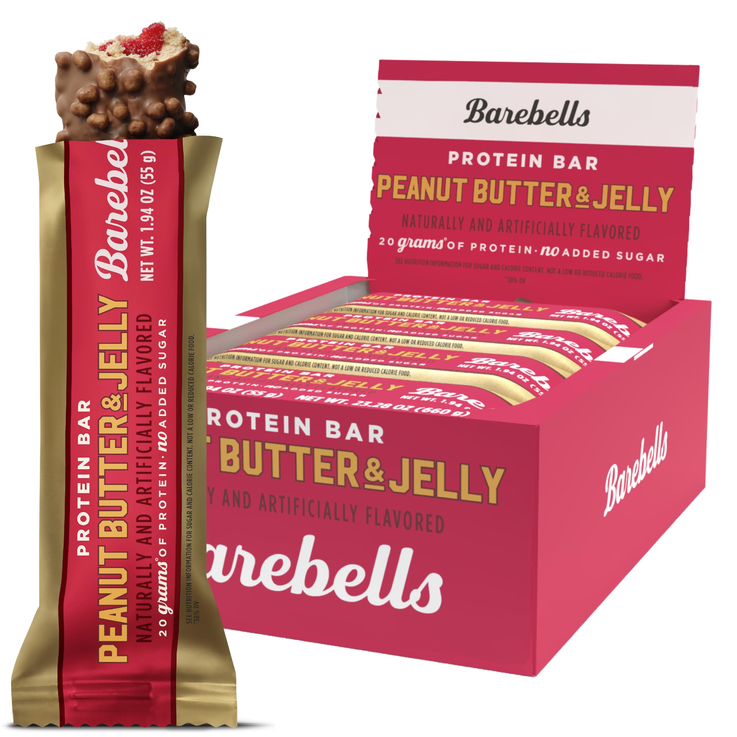 Barebells Protein Bar - 20g Protein, No Added Sugar - High Protein Snack