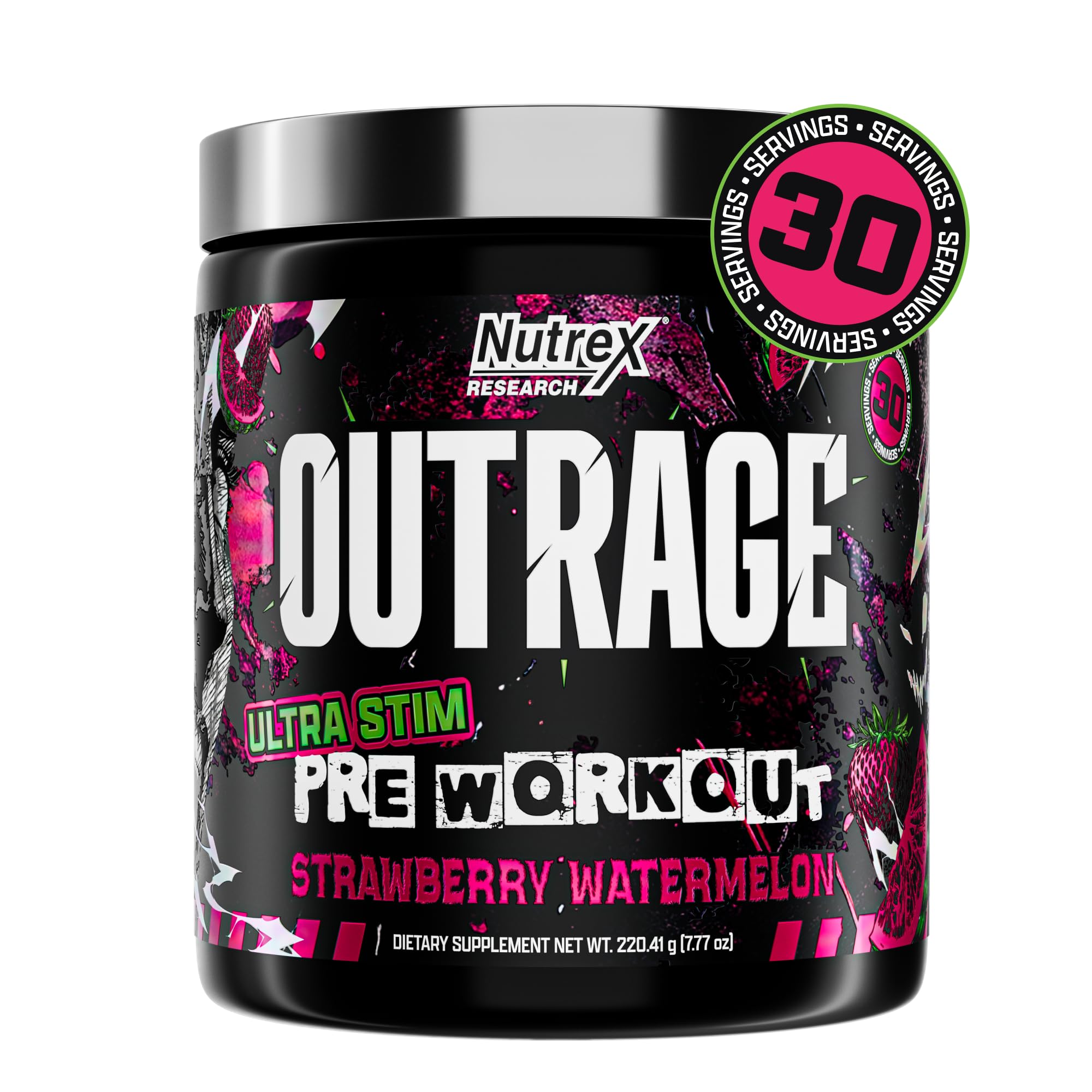 Outrage Pre-Workout Powder | Ultra High Stim

