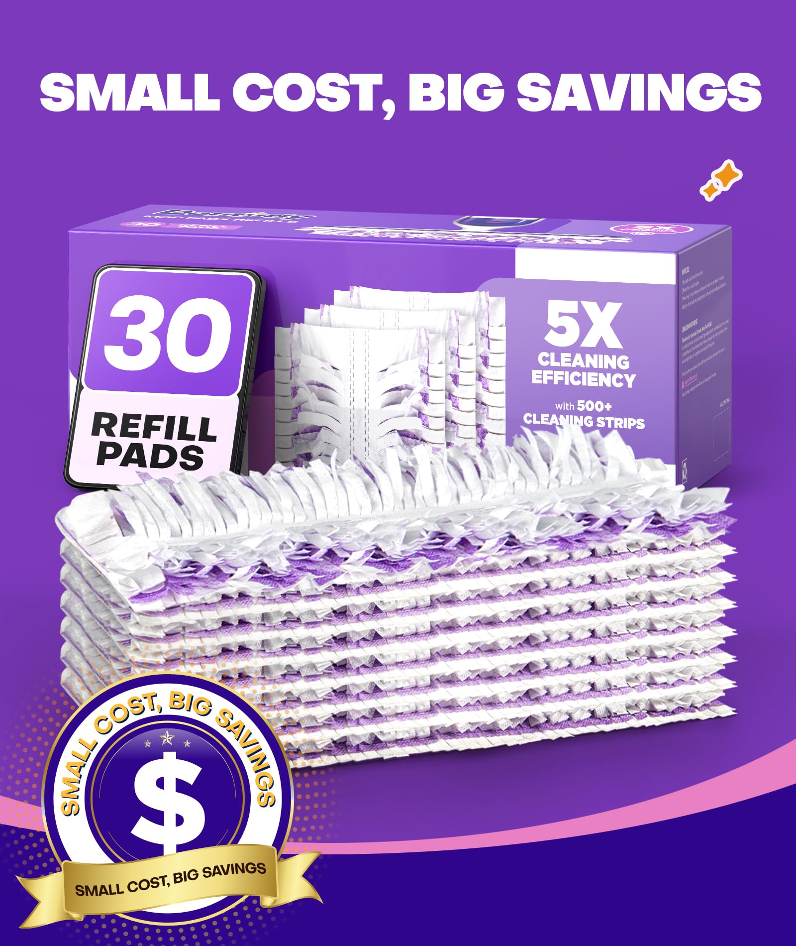 Power Mop Refill Pads by Domudy – Disposable

