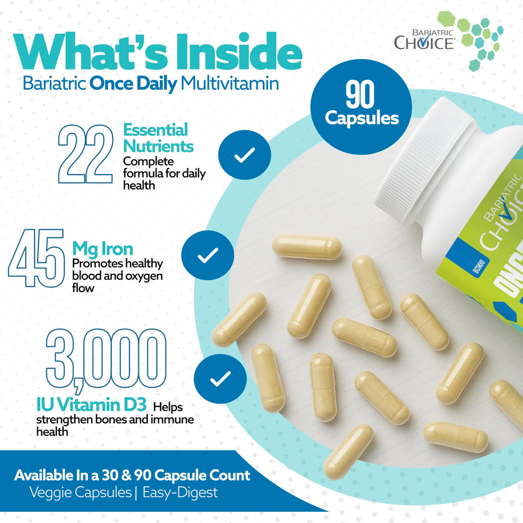 Bariatric Choice Multivitamin with Iron – Once Daily Capsule

