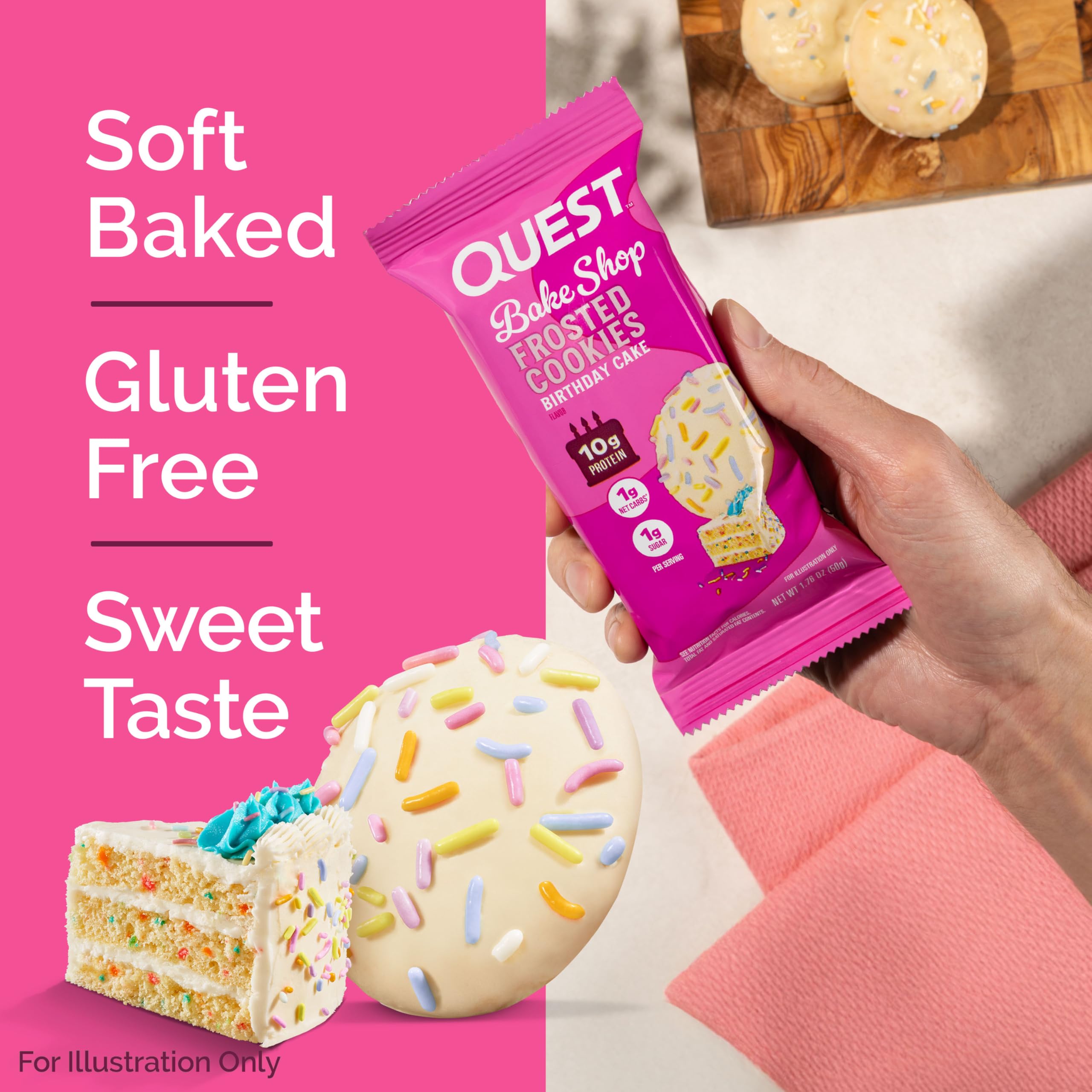 Quest Frosted Cookies Gluten Free High Protein

