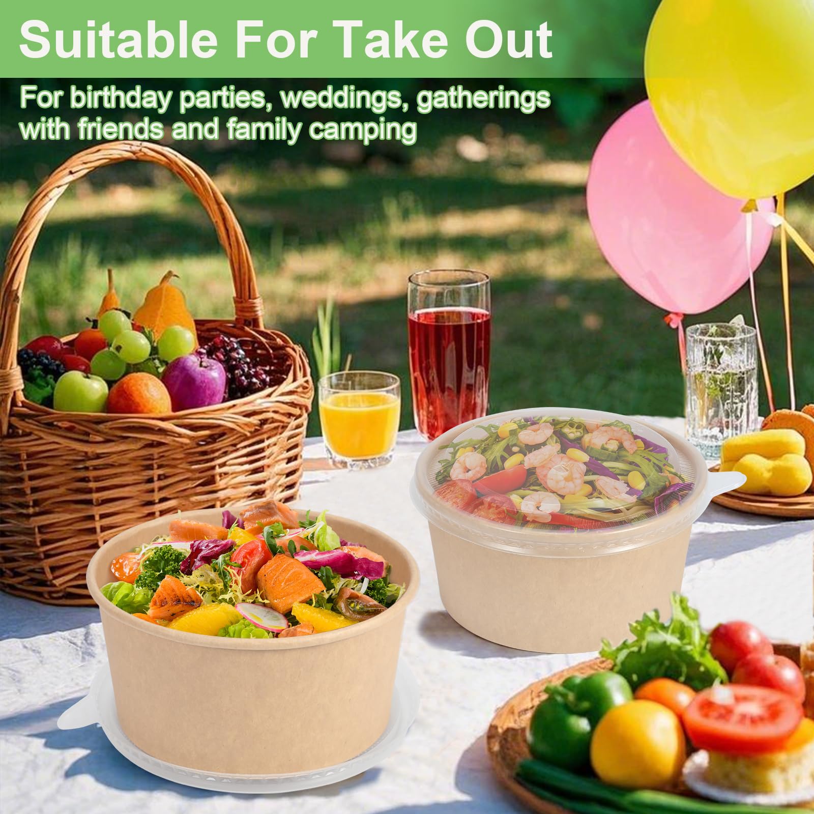 Disposable Bowls for Meals and Takeout

