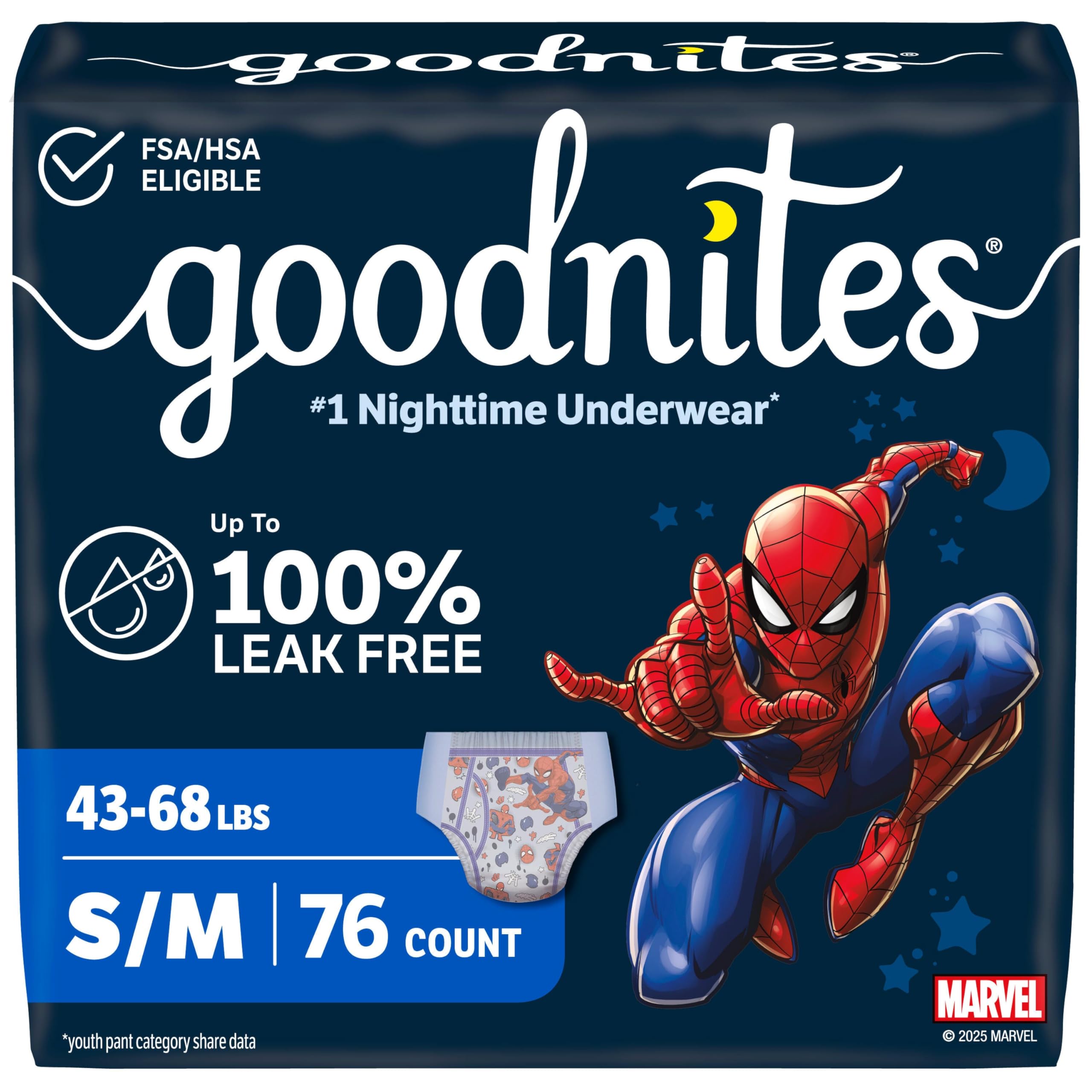 Goodnites Nighttime Bedwetting Underwear for Boys