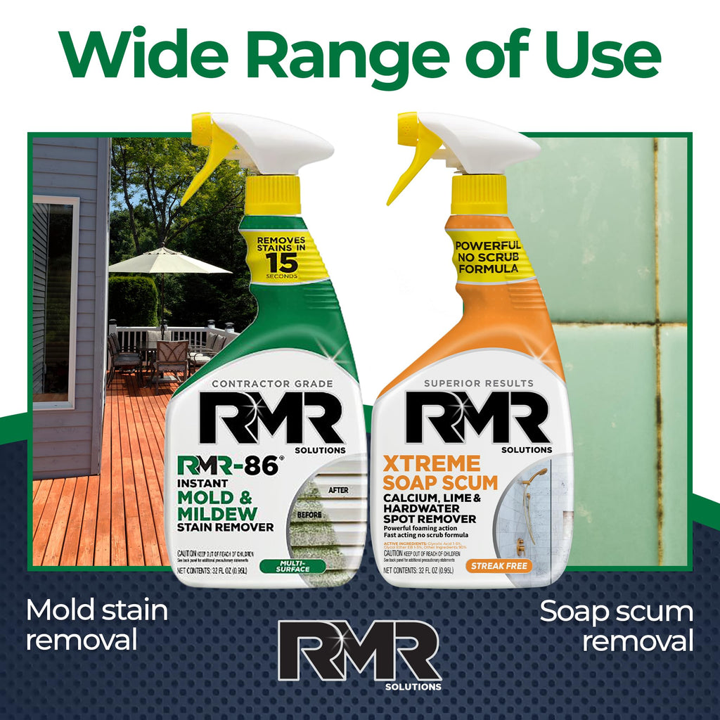 RMR Mold & Mildew Stain Remover + Xtreme Soap Scum Remover

