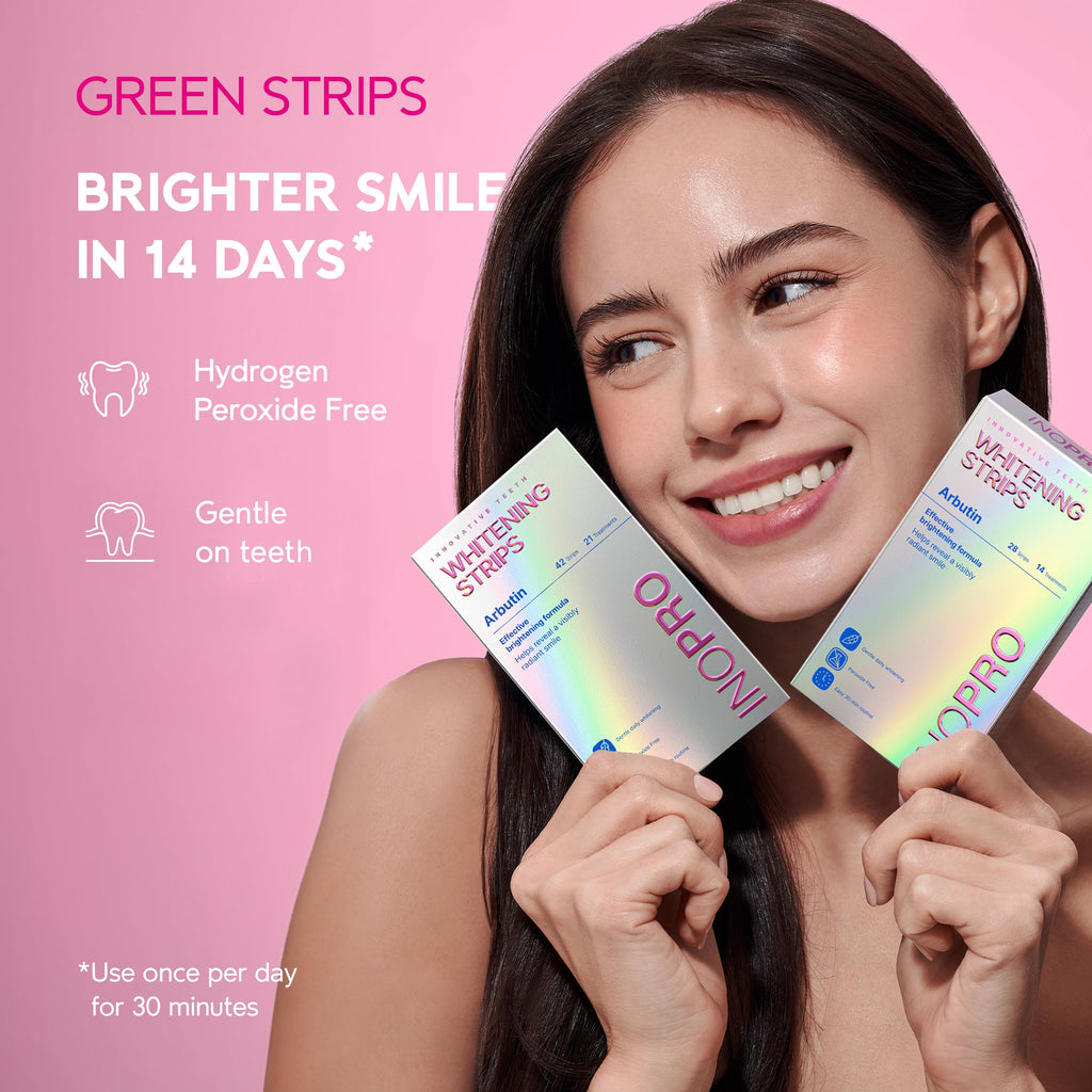 InoPro Teeth Whitening Strips Kit – Enamel Safe

