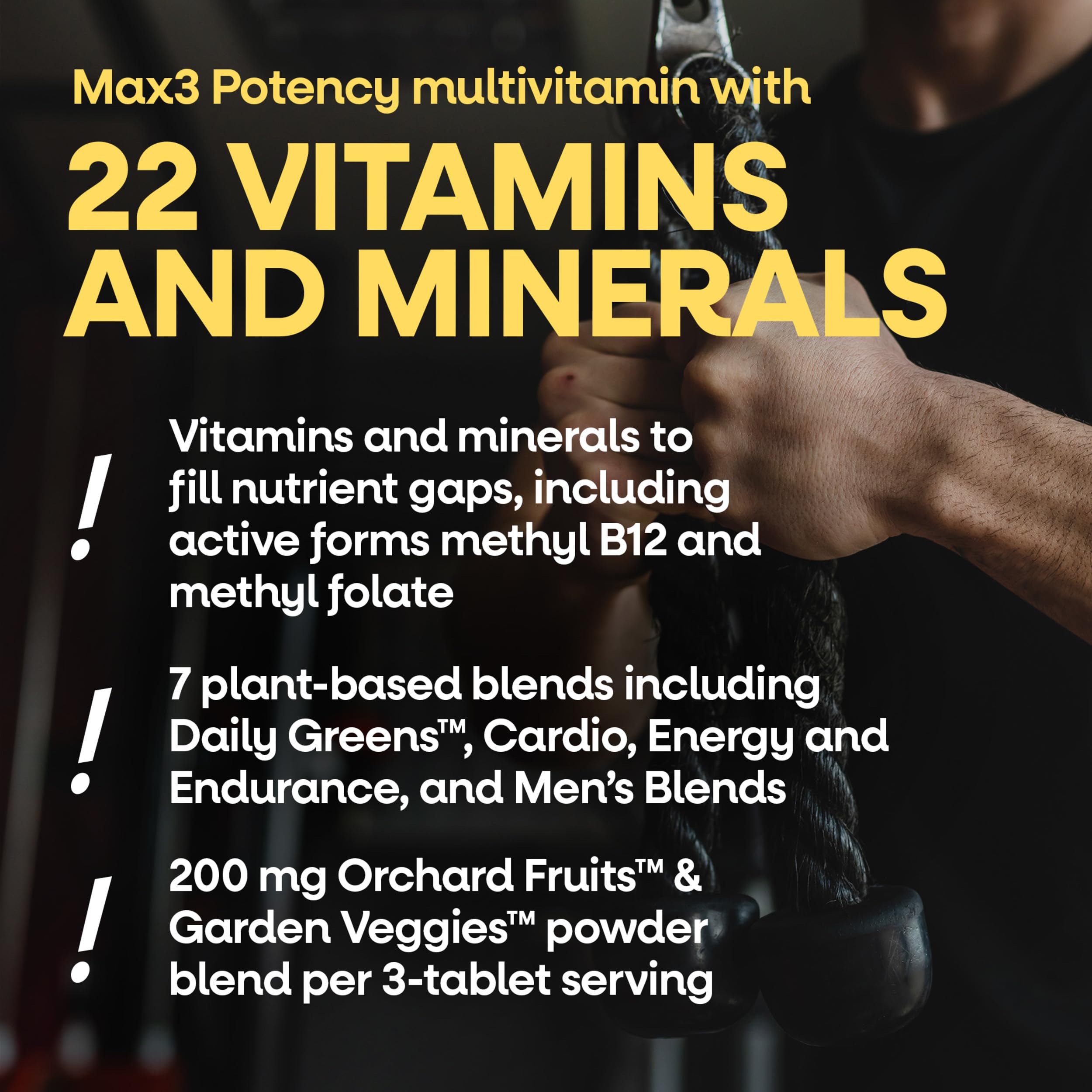 Nature's Way Alive Men's Max3 Multivitamin | High Potency Energy

