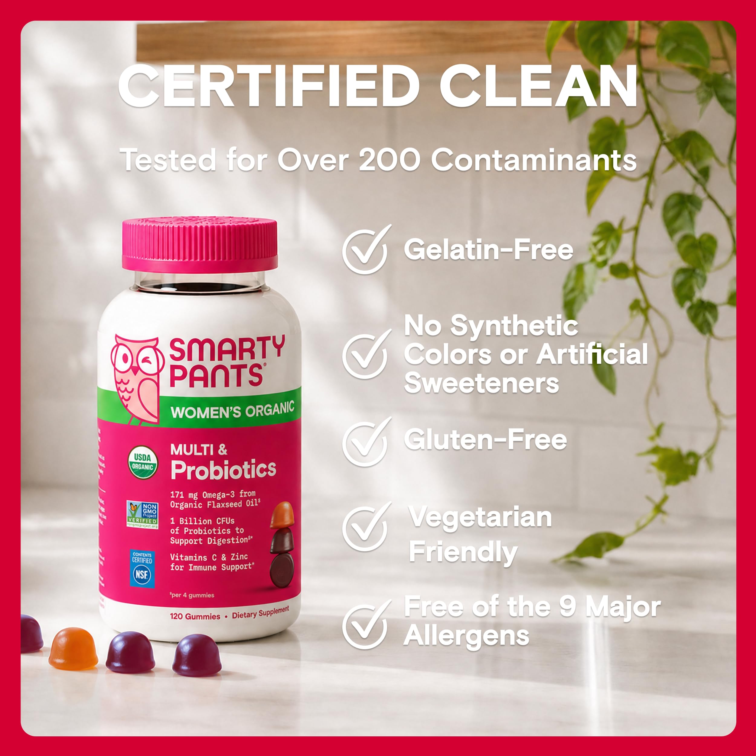 SmartyPants Organic Women's Multivitamin Gummies

