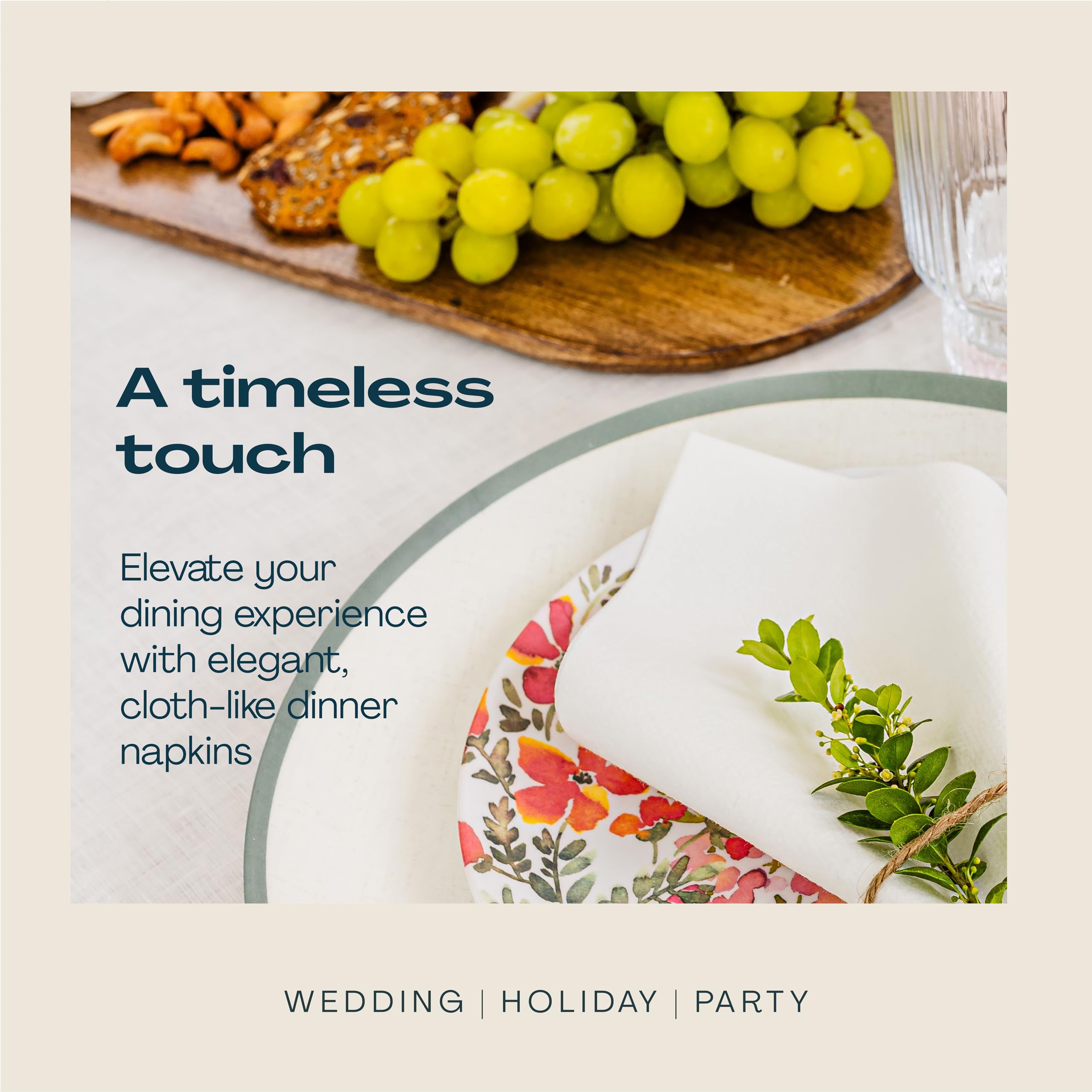 Lintext Linen-Feel Guest Towels | Cloth-Like Disposable

