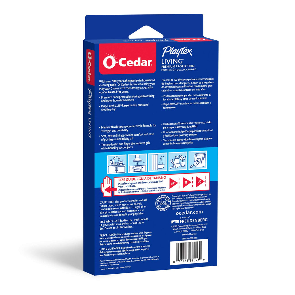 O-Cedar Playtex Living Gloves Reusable Cleaning Gloves

