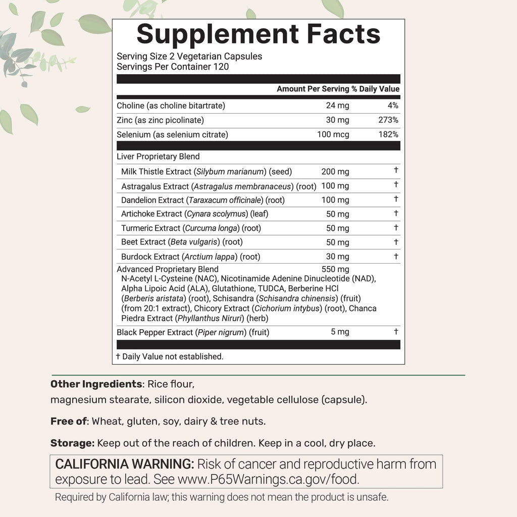 Micro Ingredients Liver Advanced+ 20-in-1 Liver Support

