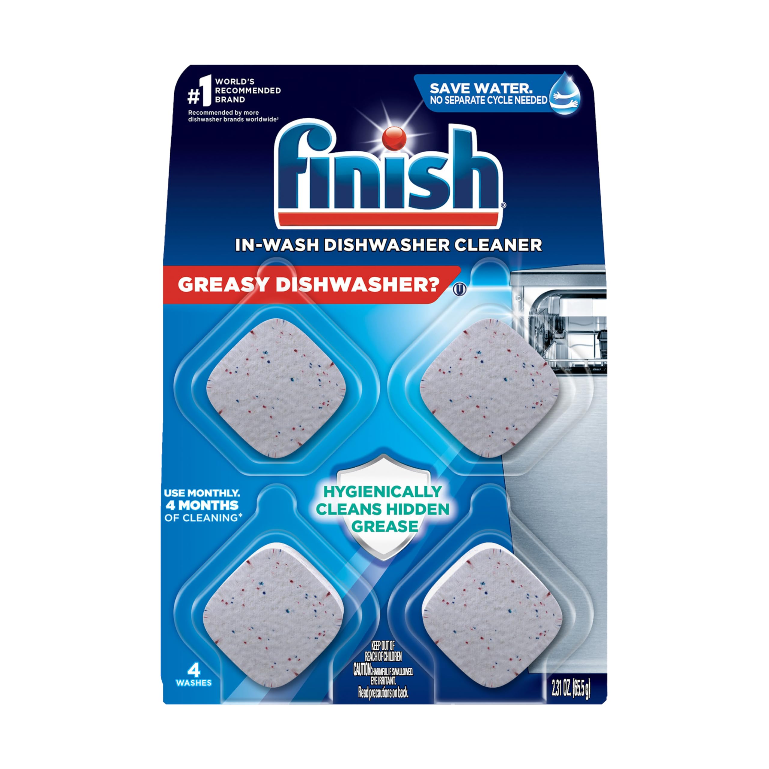 Finish Dishwasher Cleaner for Deep Clean and Odor Control