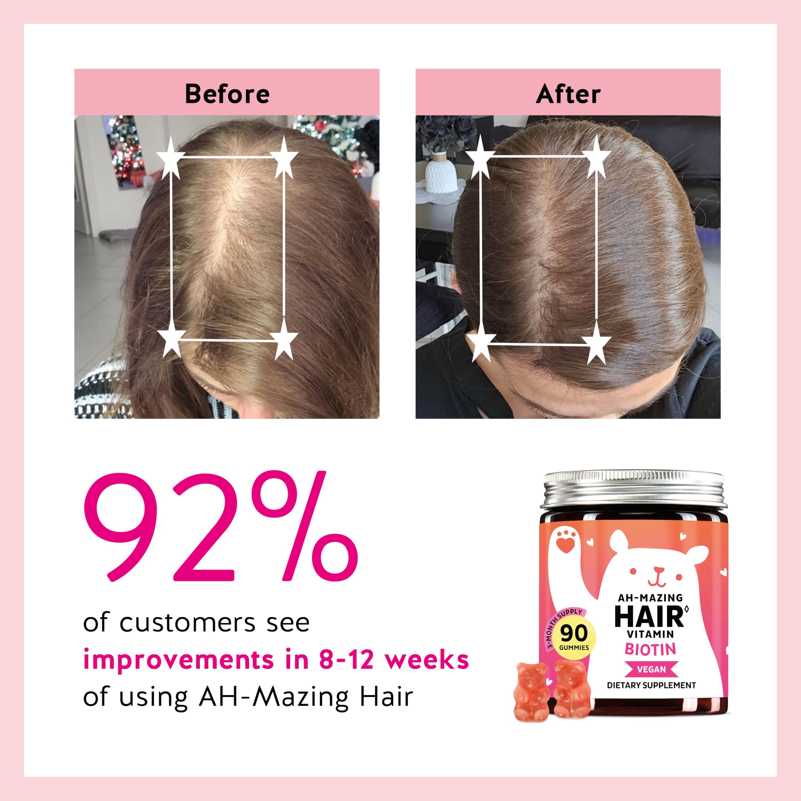 Biotin Gummies for Hair, Skin & Nails - 5,000 mcg Vegan

