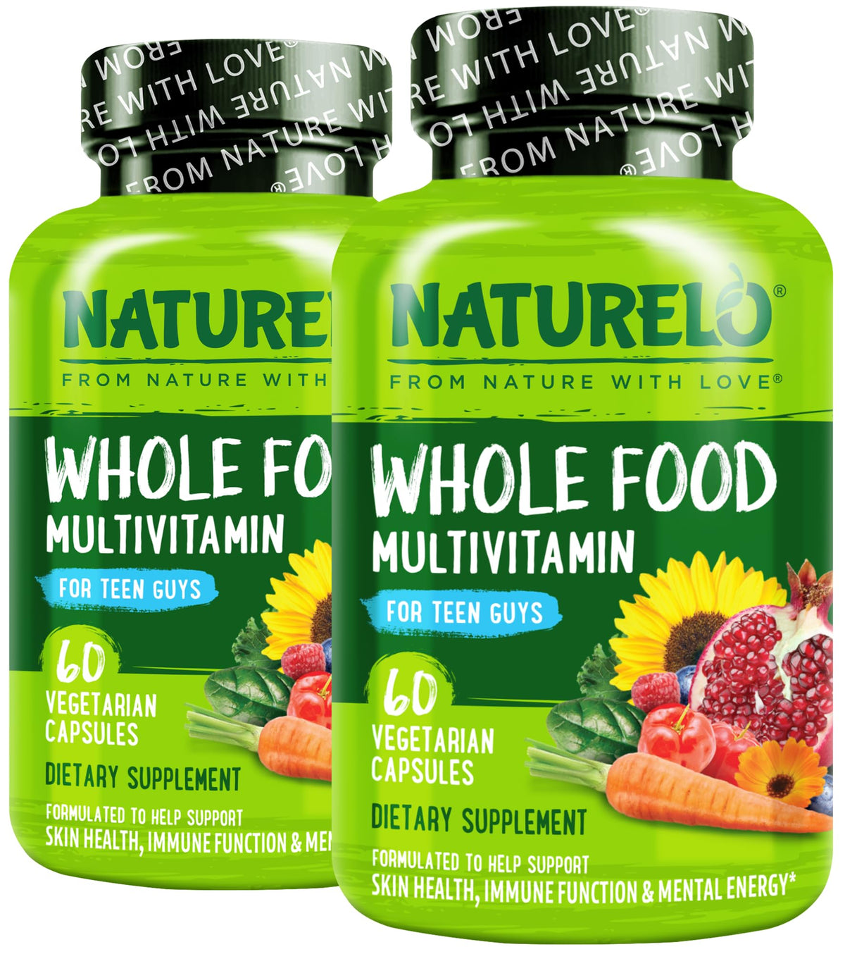 Naturelo Teen Multivitamin for Teenage Boys – Whole Food