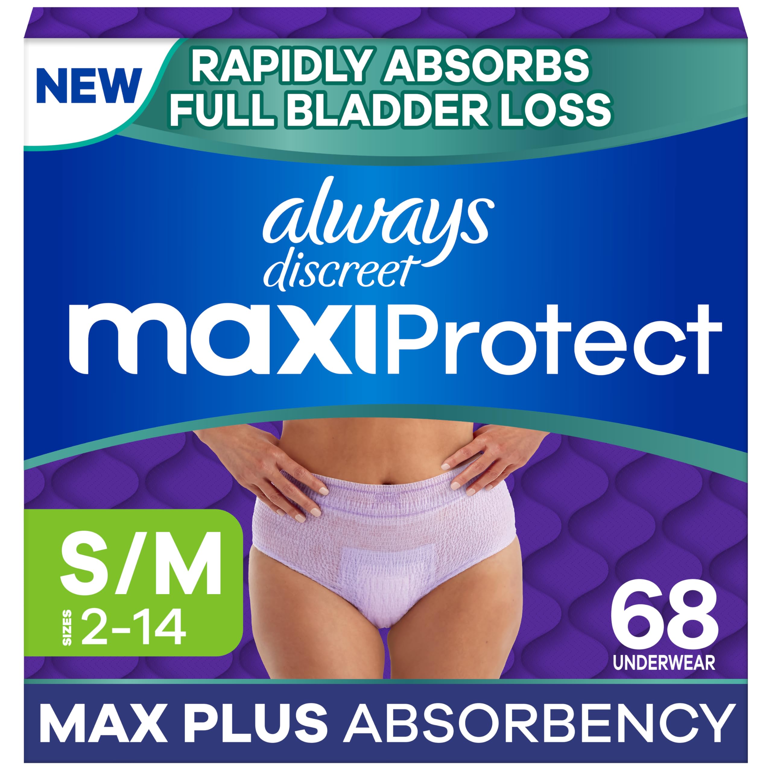 Always Discreet MaxiProtect Incontinence Underwear for Women
