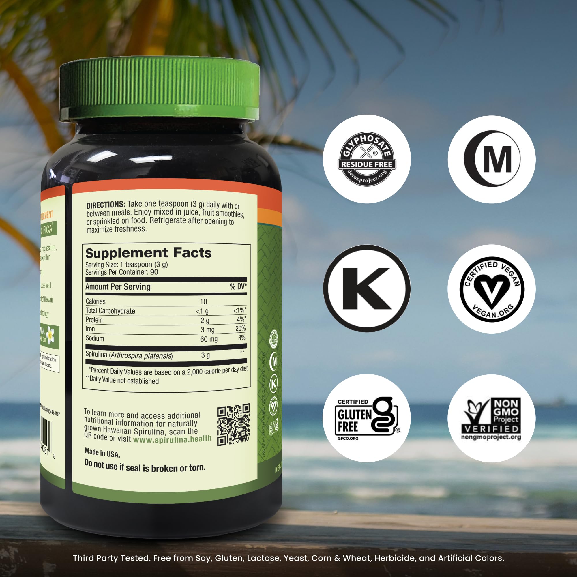 Nutrex Hawaii Pure Hawaiian Spirulina Powder - Vegan

