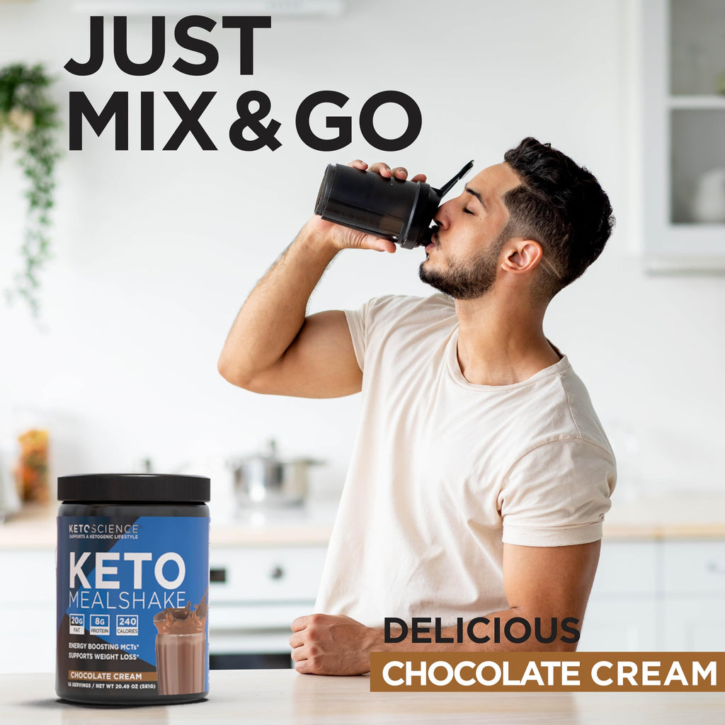 Keto Science Keto Shake Powder – MCT Protein Meal Replacement


