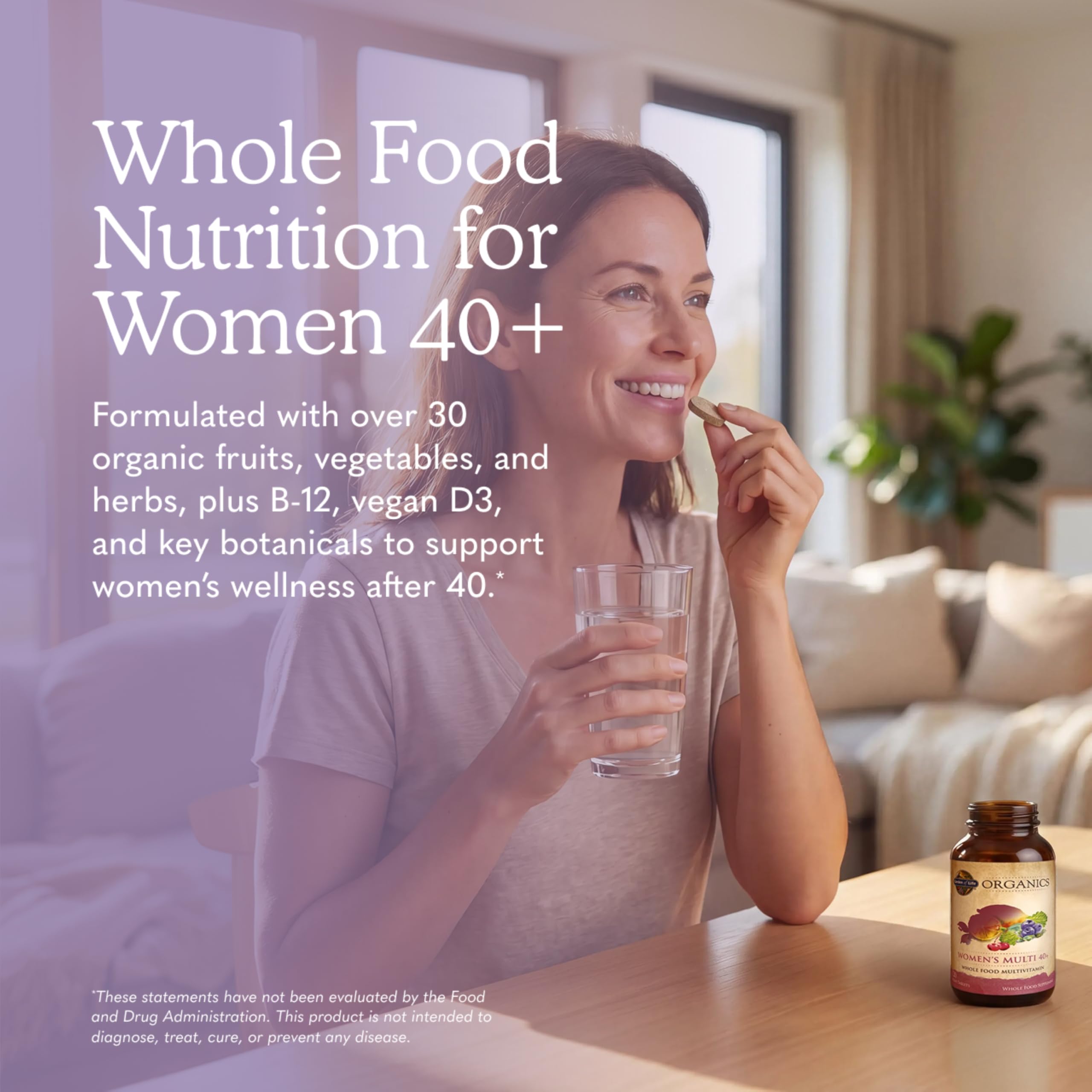 Garden of Life Organic Women's Multivitamin | Energy Support

